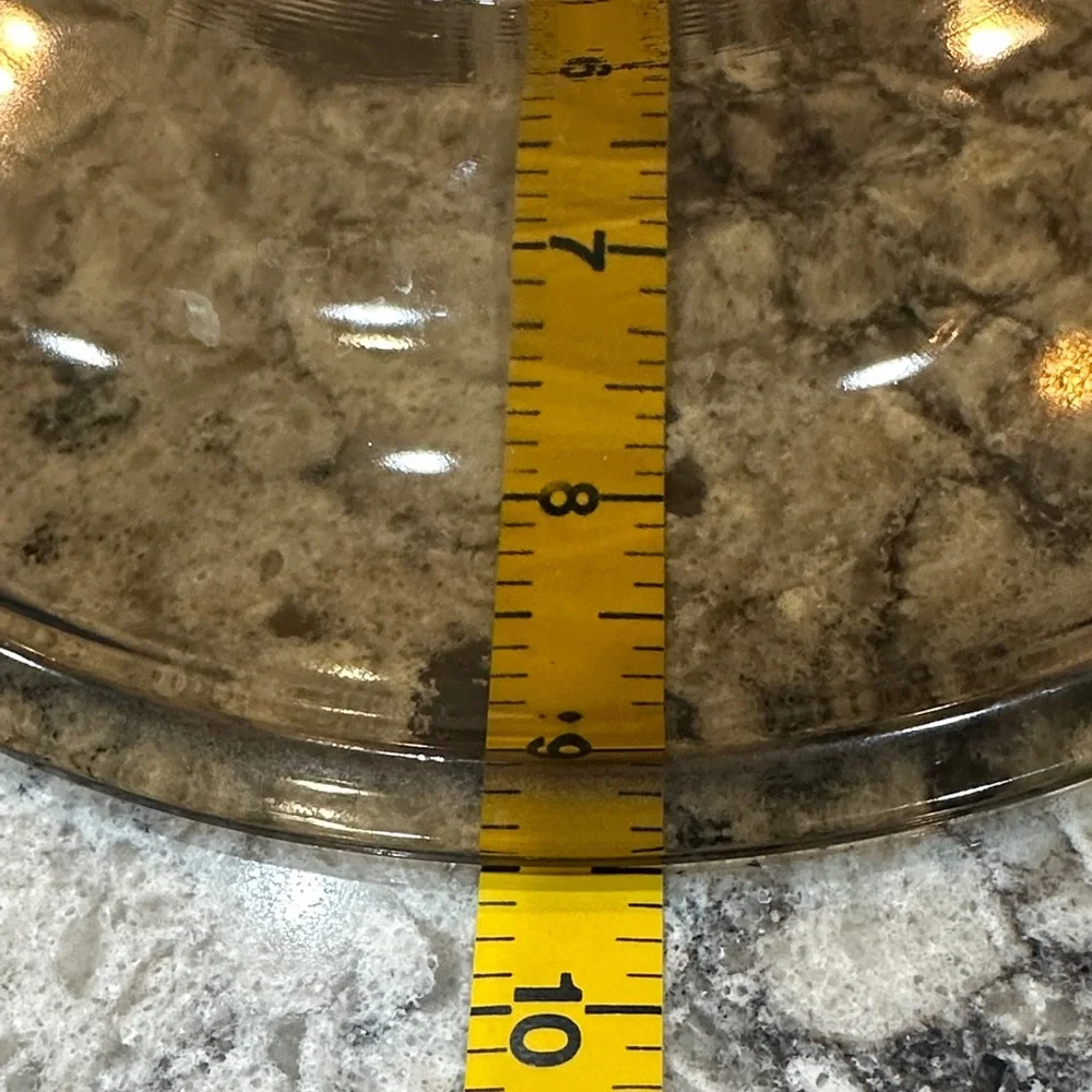 Vintage Amber Pyrex Replacement V 33 Round Brown Glass Lid 9.5”